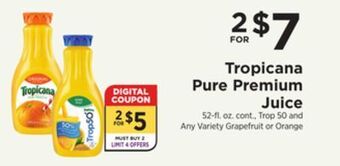 ShopRite Pure premium juice offer