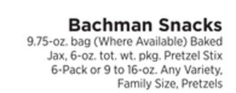 ShopRite Bachman snacks offer