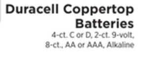 ShopRite Coppertop batteries offer