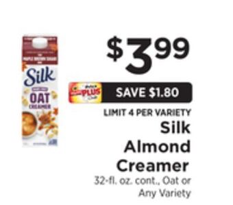 ShopRite Almond creamer offer