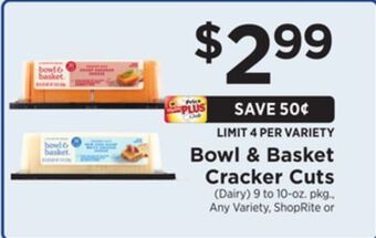ShopRite Cracker cuts offer