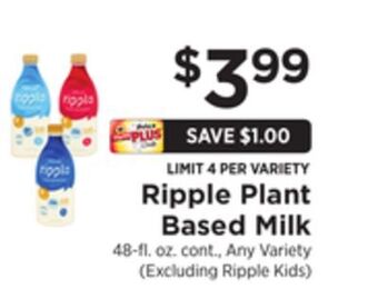 ShopRite Plant based milk offer