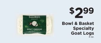 ShopRite Specialty goat logs offer