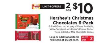 ShopRite Christmas chocolates 6-pack offer