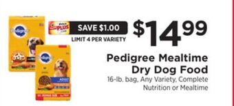 ShopRite Mealtime dry dog food offer