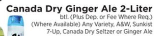 ShopRite Ginger ale 2-liter offer