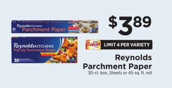 ShopRite Parchment paper offer