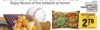Food Lion Hampton Farms Jumbo Peanuts 24 oz offer