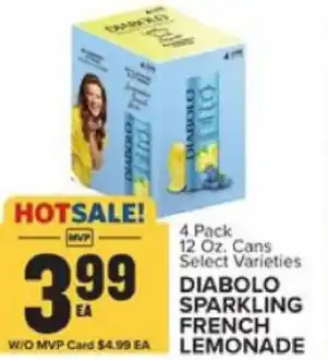 Food Lion Diabolo Sparkling French Lemonade 12 oz offer