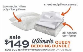 Slumberland Furniture Ultimate Queen Bedding Bundle offer