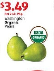 Aldi Washington Organic Pears offer