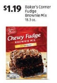 Aldi Baker's Corner Fudge Brownie Mix 18.3 oz. offer