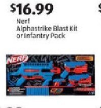 Aldi Nerf Alphastrike Blast kit or Infantry Pack offer
