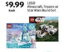 Aldi Lego Minecraft, frozen or Star Wars Build Set offer
