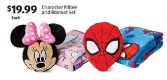 Aldi Character Pillow and Blanket Set offer