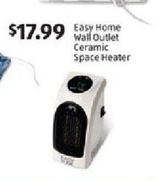 Aldi Easy Home Wall Outlet Ceramic Space Heater offer