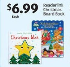 Aldi Readerlink Christmas Board Book offer