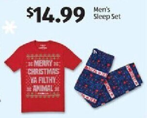 Aldi Men's Sleep Set offer