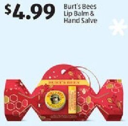 Aldi Burt's Bees Lip Balm & Hand Salve offer