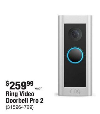 The Home Depot Ring video doorbell pro 2 offer