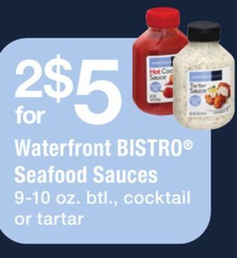 ACME Waterfront bistro® seafood sauces offer