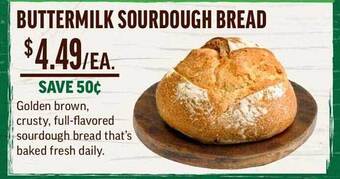 Central Market Buttermilk sourdough bread offer