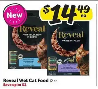 Harveys Supermarkets Reveal wet cat food 12 ct offer