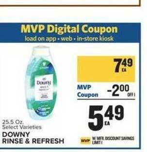 Food Lion Downy rinse & refresh offer