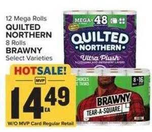 Food Lion Quilted northern brawny offer