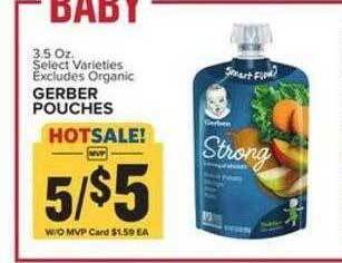 Food Lion Gerber pouches offer