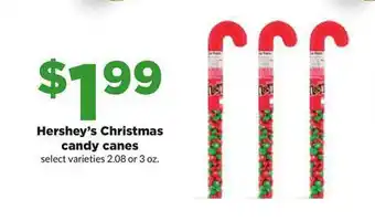 Hy-Vee Hershey's christmas candy canes offer