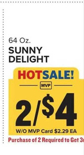 Food Lion Sunny delight offer