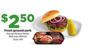 Hy-Vee Fresh ground pork offer
