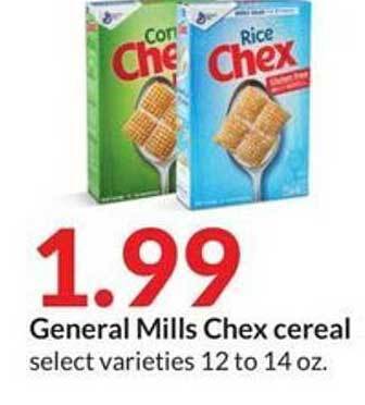 Hy-Vee General mills chex cereal offer