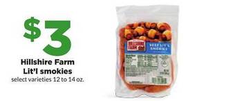 Hy-Vee Hillshire farm lit'l smokies offer