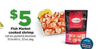 Hy-Vee Fish market cooked shrimp offer