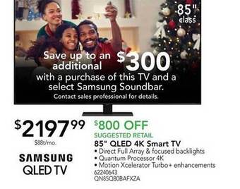 Nebraska Furniture Mart Samsung 85 offer