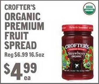 New Seasons Market Crofter's organic premium fruit spread offer