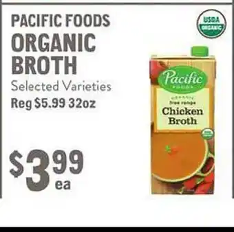 New Seasons Market Pacific foods organic broth offer