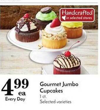 Pavilions Gourmet jumbo cupcakes offer