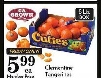 Pavilions Clementine tangerines offer