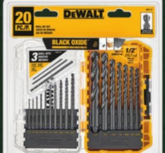 Ace Hardware Dewalt® 20 pc. black oxide drill bit set offer