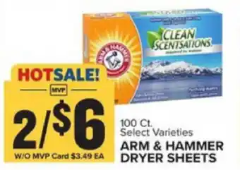 Food Lion Arm & Hammer Dryer Sheets offer