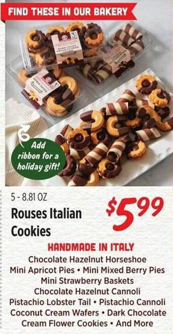 Rouses Rouses italian cookies offer