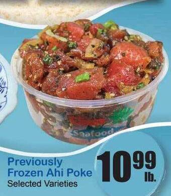 Times Supermarkets Previously frozen ahi poke offer