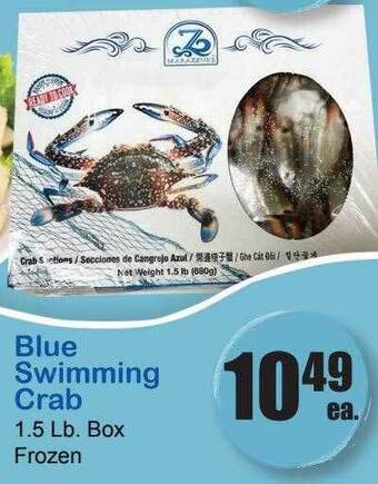 Times Supermarkets Blue swimming crab offer