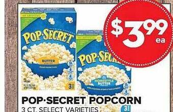 Price Cutter Pop-secret popcorn offer