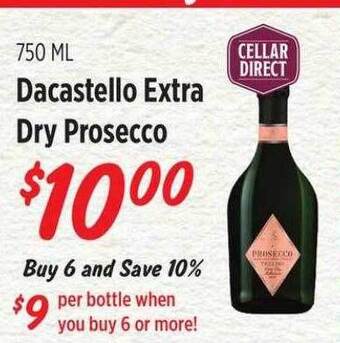 Rouses Dacastello extra dry prosecco offer
