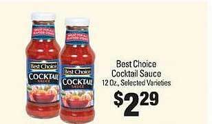 IGA Best choice cocktail sauce offer