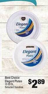 IGA Best choice elegant plates offer